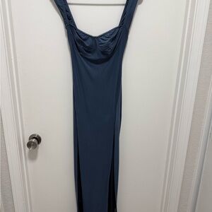 Sophisticated Blue Maxi Dress